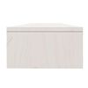 vidaXL Support de moniteur Blanc 100x24x13 cm Bois de pin solide