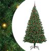 vidaXL Sapin de No&euml;l artificiel Vert 210 cm PVC, Acier et Plastique