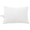 vidaXL Duvet d'&eacute;t&eacute; simple avec oreiller 2 pcs Blanc Microfibre