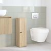 vidaXL Meuble de salle de bain avec porte-rouleau ch&ecirc;ne sonoma