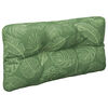 vidaXL Coussin de palette motif de feuilles 80x40x12 cm tissu