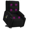 vidaXL Fauteuil de massage inclinable Noir Tissu