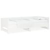 vidaXL Lit coulissant sans matelas blanc 2x(90x190) cm