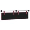 vidaXL T&ecirc;te de lit suspendue Bordeaux 190 x 55 x 7 cm tissu
