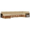 vidaXL Ensemble de canap&eacute;s d'ext&eacute;rieur 7 pcs Naturel et Beige