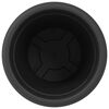 vidaXL Pot &agrave; fleurs rond 24 pcs Noir &Oslash; 26 x 21,5 cm Plastique