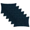 vidaXL Housse de coussin 6 pc HEERLEN Bleu marine 50 x 70 cm