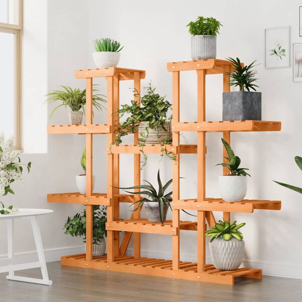 vidaXL Support à fleurs 110x25x110,5 cm bois massif de sapin