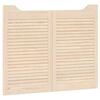vidaXL Portes battantes &agrave; persiennes 2paires 80x100 cm bois massif Pin
