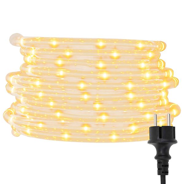 vidaXL Lumi&egrave;re en corde avec 2400 LED Blanc chaud 100 m PVC