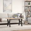 vidaXL Table basse cadre en Y 100x50x45,5 cm bois de pin massif acier