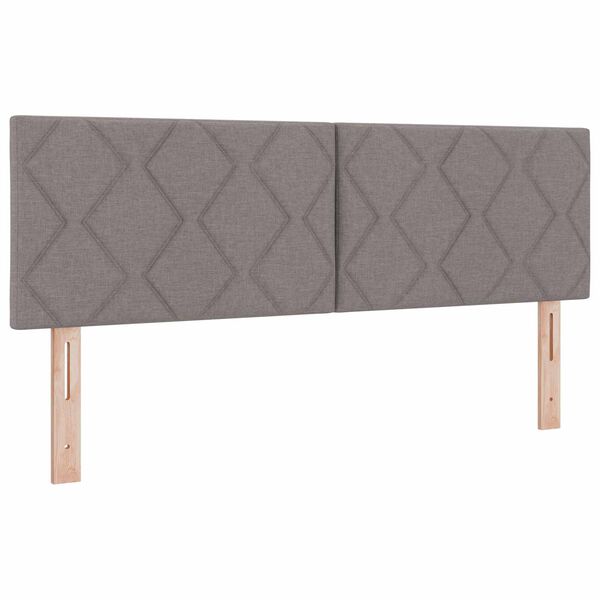 vidaXL T&ecirc;te de lit Taupe 160 cm tissu
