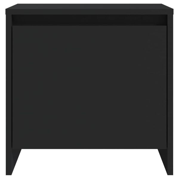 vidaXL Table de chevet noir 45x34x44,5 cm bois d&rsquo;ing&eacute;nierie