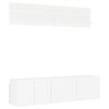 vidaXL Unités murales TV 6 pcs blanc bois d'ingénierie