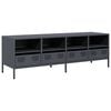 vidaXL Meuble TV anthracite 135x39x43,5 cm acier lamin&eacute; &agrave; froid