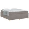 vidaXL Cadre de lit Taupe 180 x 200 cm tissu