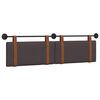 vidaXL T&ecirc;te de lit suspendue Marron fonc&eacute; 170 x 55 x 5 cm PU antique