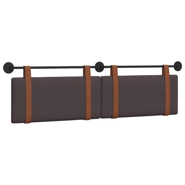 vidaXL T&ecirc;te de lit suspendue Marron fonc&eacute; 170 x 55 x 5 cm PU antique