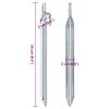 vidaXL Piquets de tente 24pcs en forme de V 24cm &Oslash;20mm acier galvanis&eacute;