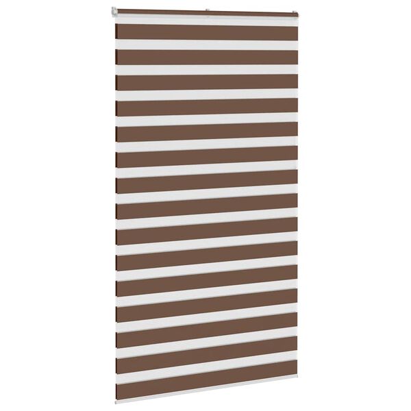 vidaXL Store z&egrave;bre marron 130x230cm largeur du tissu 125,9cm polyester