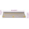 vidaXL Tapis d'escalier autocollants 30 pcs 65x21x4 cm argent&eacute;