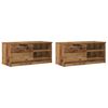 vidaXL Meubles TV 2 pcs vieux bois 80x35x36,5 cm bois d'ing&eacute;nierie
