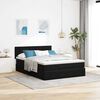 VidaXL Cadre de lit ottoman avec matelas noir 140x200 cm velours