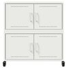 vidaXL Buffet blanc 68x39x72 cm acier