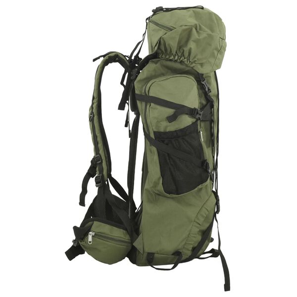 vidaXL Sac &agrave; dos de randonn&eacute;e vert arm&eacute;e 100 L tissu oxford