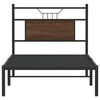 vidaXL Cadre de lit sans matelas ch&ecirc;ne marron 90x190cm bois ing&eacute;nierie