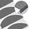 vidaXL Tapis d'escalier auto-adh&eacute;sifs 20 pcs gris 65x22,5x3,5 cm