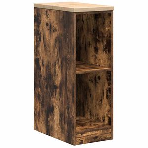 vidaXL Armoire de rangement de garage ch&ecirc;ne fum&eacute; 30x51x85 cm bois pin
