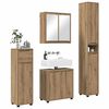 vidaXL Ensemble de mobilier de salle de bain 4 pcs Ch&ecirc;ne artisanal