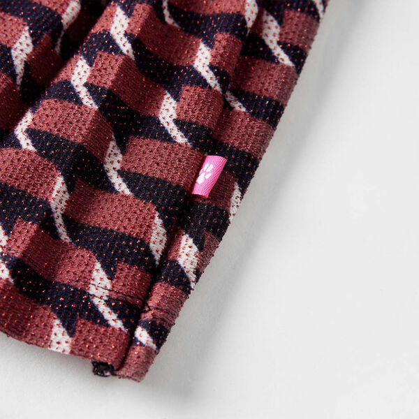 Jupe plissée à paillettes pour enfants bleu marine 116