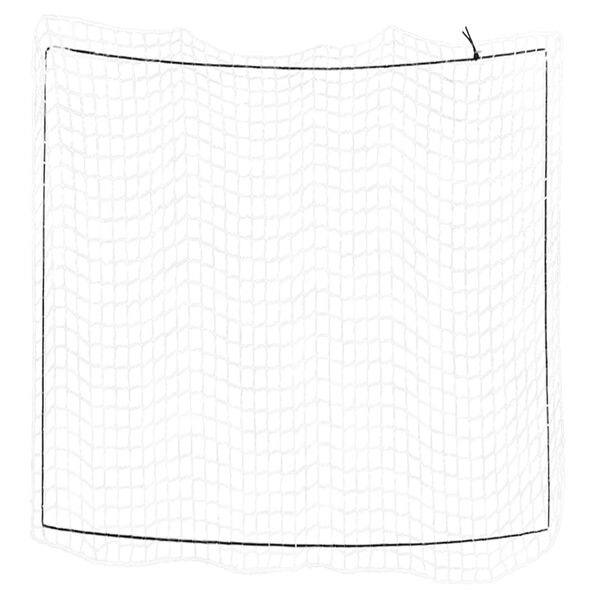 vidaXL Filet pour remorque avec corde élastique blanc 3x3 m PP