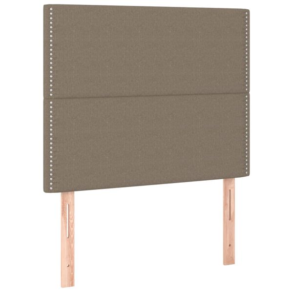 vidaXL T&ecirc;te de lit Taupe 90x5x118/128 cm Tissu