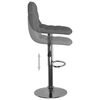 vidaXL Tabourets de bar lot de 2 gris clair tissu