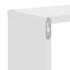 vidaXL &Eacute;tag&egrave;res cube murales 4 pcs Blanc brillant 22x15x22 cm