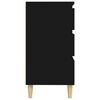 vidaXL Buffet Noir 60x35x70 cm Bois d'ingénierie
