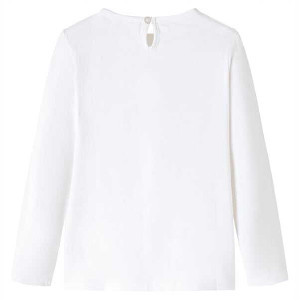 T-shirt pour enfants à manches longues écru 92