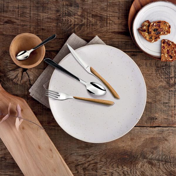 Amefa Ensemble de couverts 16 pcs Eclat Nature Bois noir