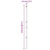 vidaXL Poteau de cl&ocirc;ture. 7 pcs Vert Acier