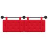 vidaXL T&ecirc;te de lit suspendue Rouge 150 x 55 x 5 cm Simili cuir