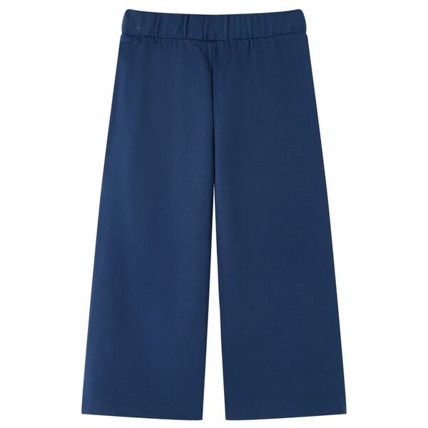 Pantalon &agrave; jambes larges pour enfants bleu marine 92