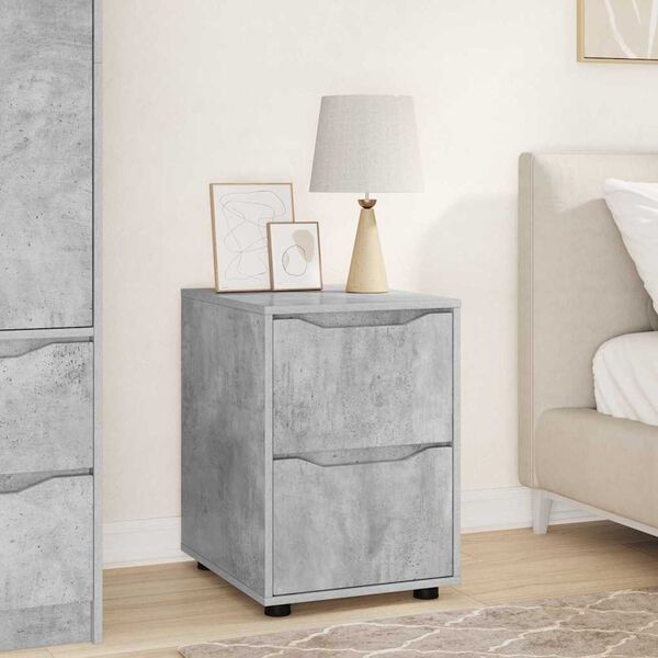 vidaXL Armoire de rangement Gris b&eacute;ton 40 x 48 x 57 cm