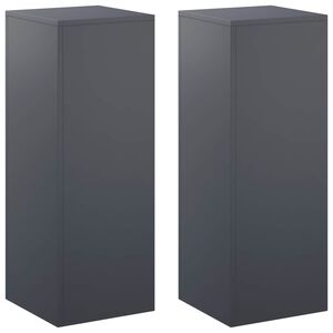 vidaXL Support de Plante 2 pcs Anthracite 30 x 30 x 80 cm
