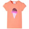 vidaXL T-shirt enfants orange n&eacute;on 128