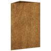vidaXL Jardinière 50x43x75 cm acier corten