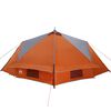 vidaXL Tente tipi avec toit Gris et orange 490 x 410 x 210 cm