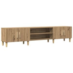vidaXL Meuble TV ch&ecirc;ne artisanal 180x31,5x40 cm bois d'ing&eacute;nierie